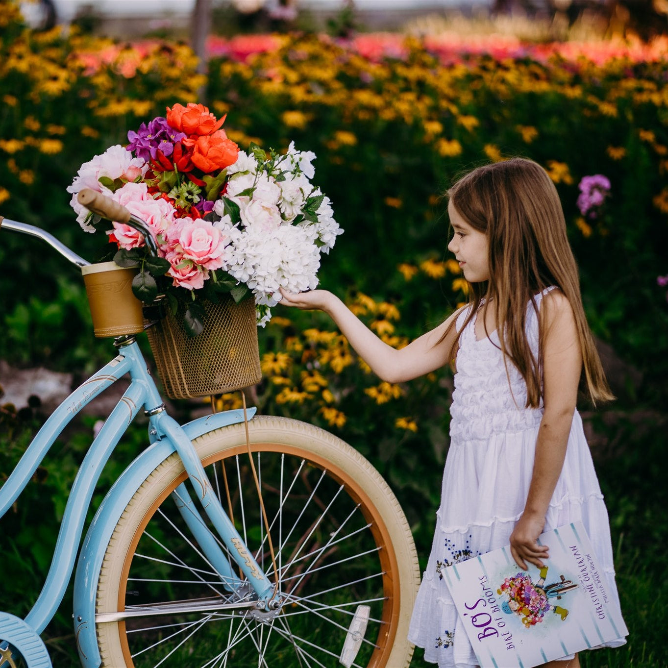 Bo et sa bicyclette fleurie